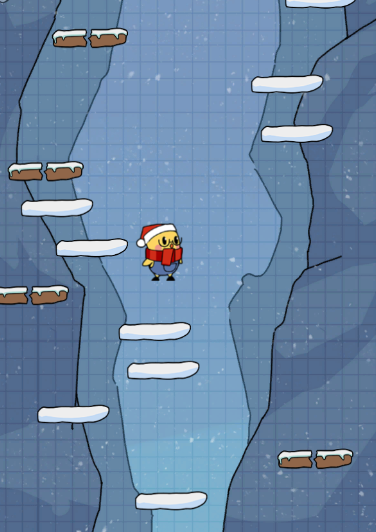 Move left or right and jump after landing on a platform